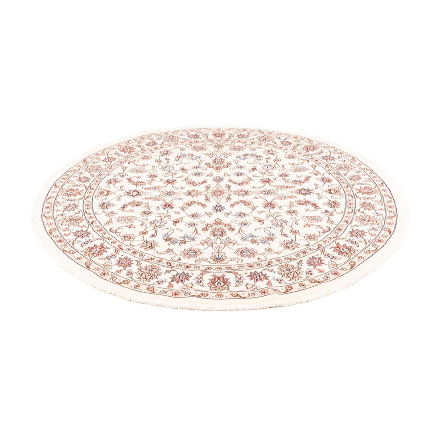 Tappeto Persero - Tabriz rotondo  - 153 x 150 cm - crema