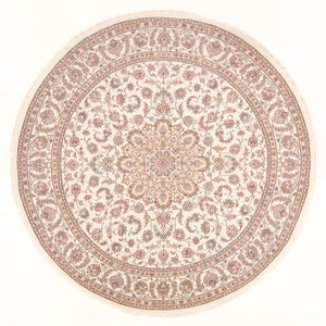 Tappeto Persero - Tabriz - Reale rotondo  - 250 x 250 cm - crema