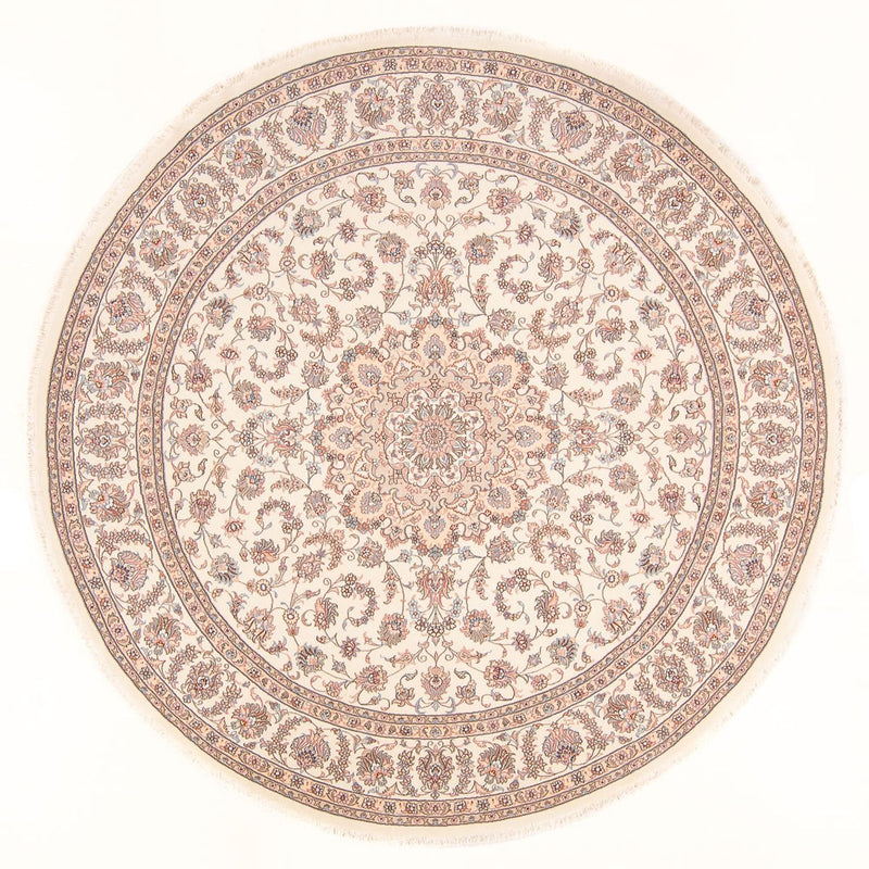 Tappeto Persero - Tabriz - Reale rotondo  - 250 x 250 cm - crema