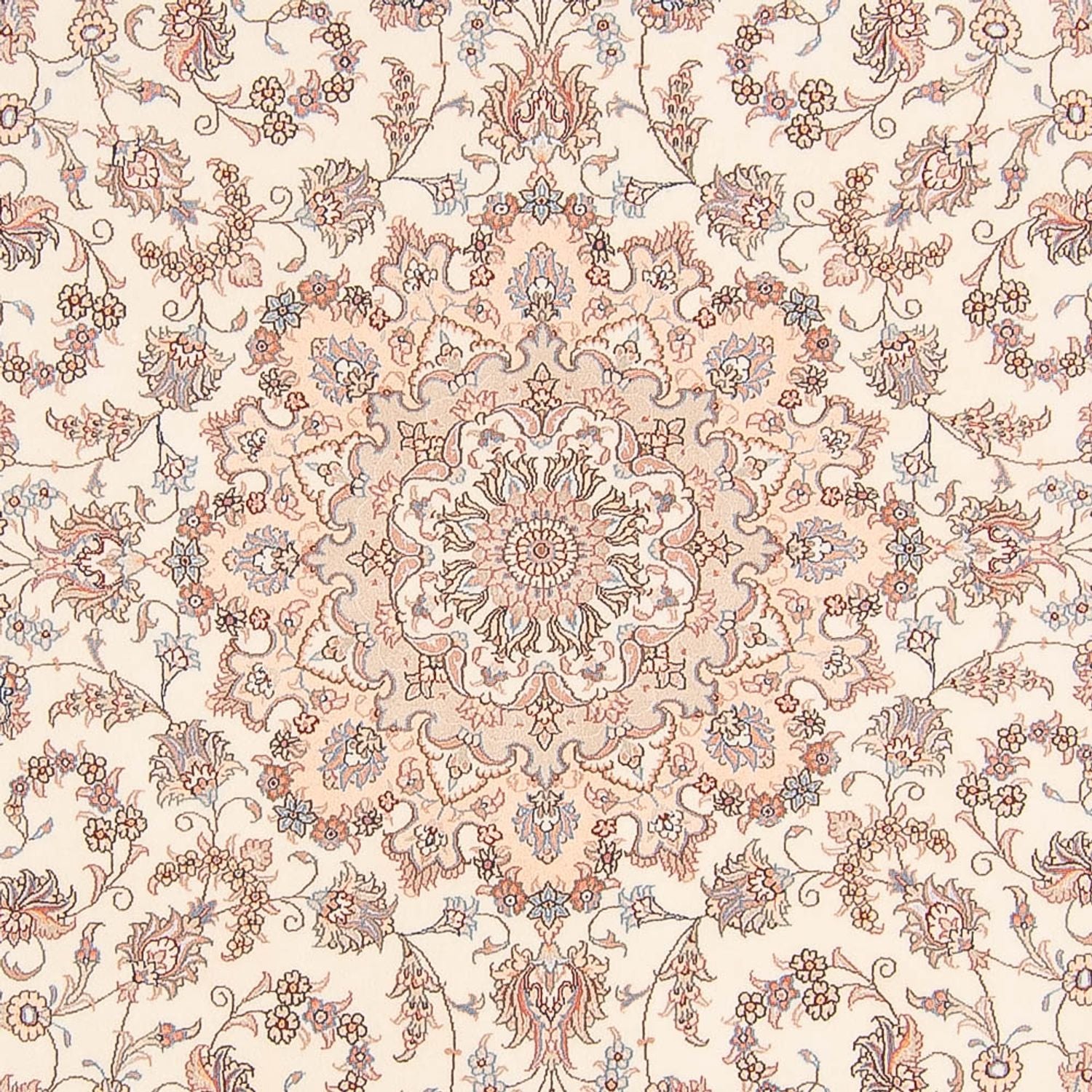 Tappeto Persero - Tabriz - Reale rotondo  - 250 x 250 cm - crema