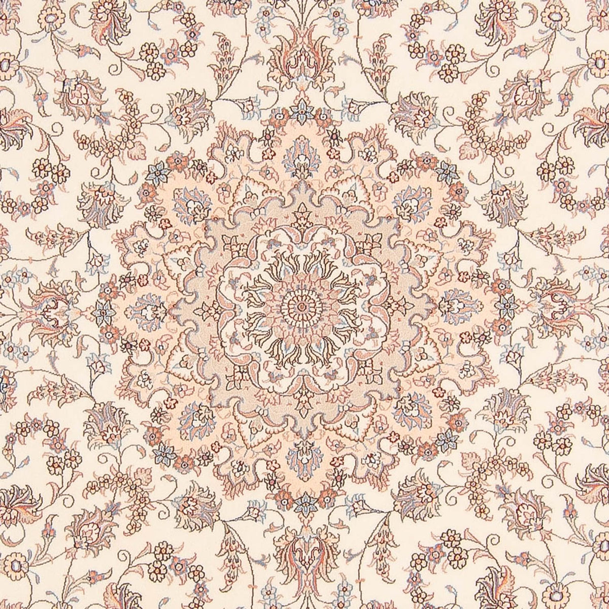 Tappeto Persero - Tabriz - Reale rotondo  - 250 x 250 cm - crema