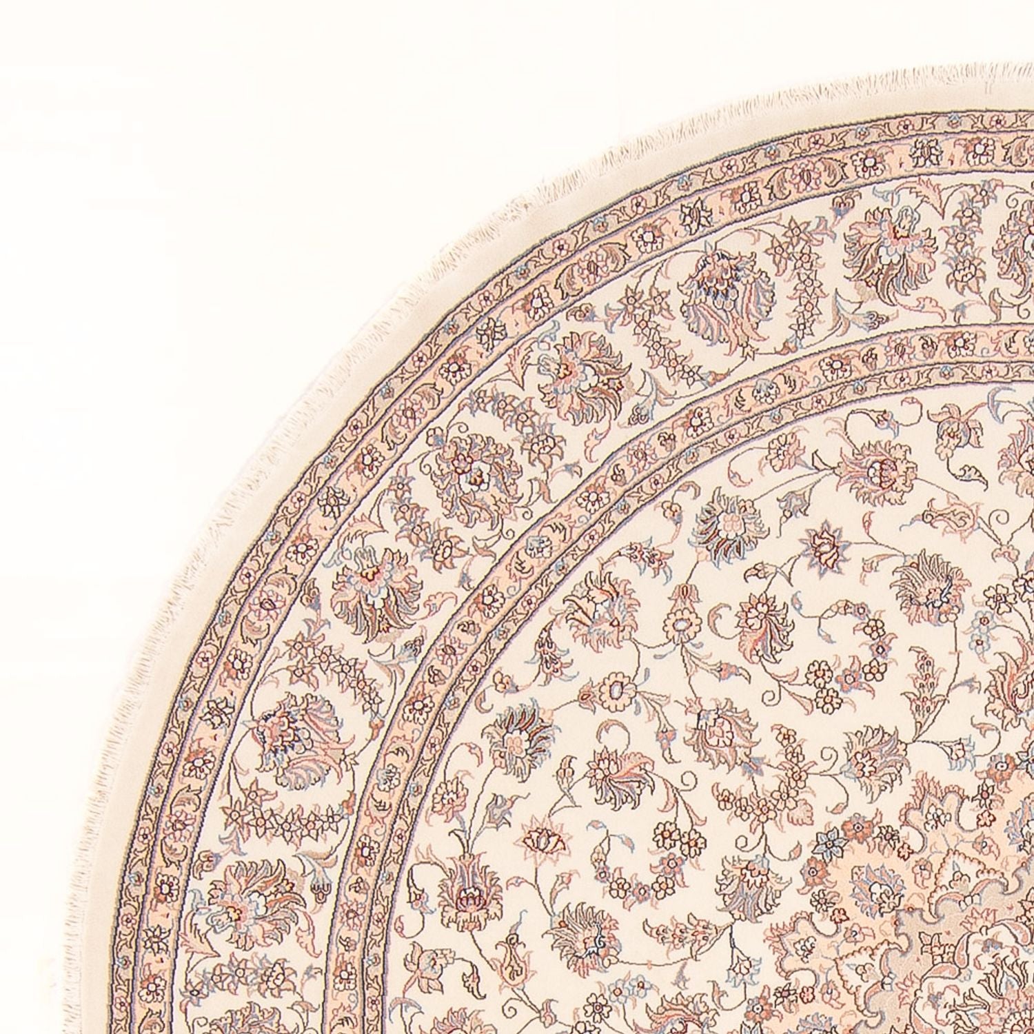 Tappeto Persero - Tabriz - Reale rotondo  - 250 x 250 cm - crema