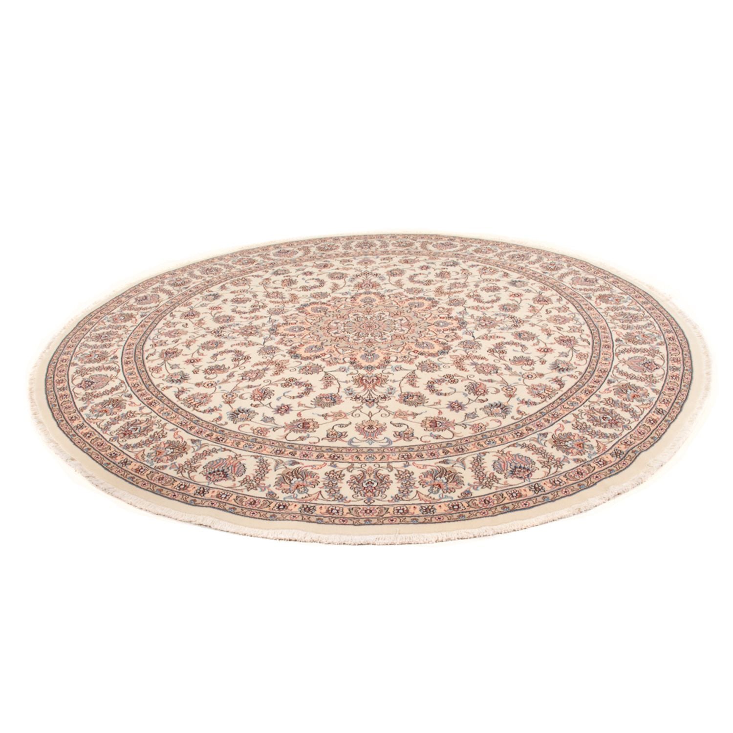 Tappeto Persero - Tabriz - Reale rotondo  - 250 x 250 cm - crema