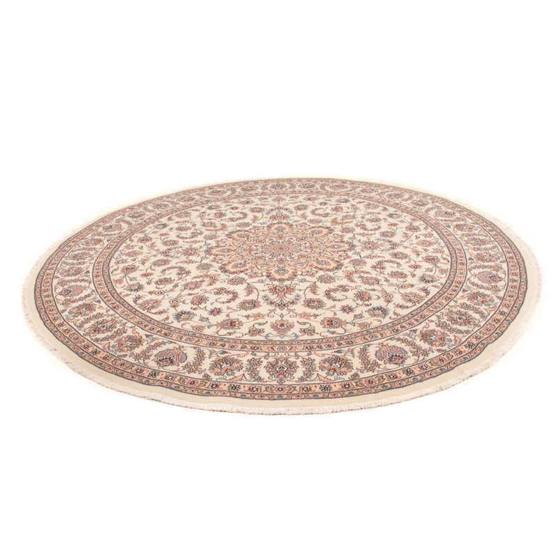 Tappeto Persero - Tabriz - Reale rotondo  - 250 x 250 cm - crema