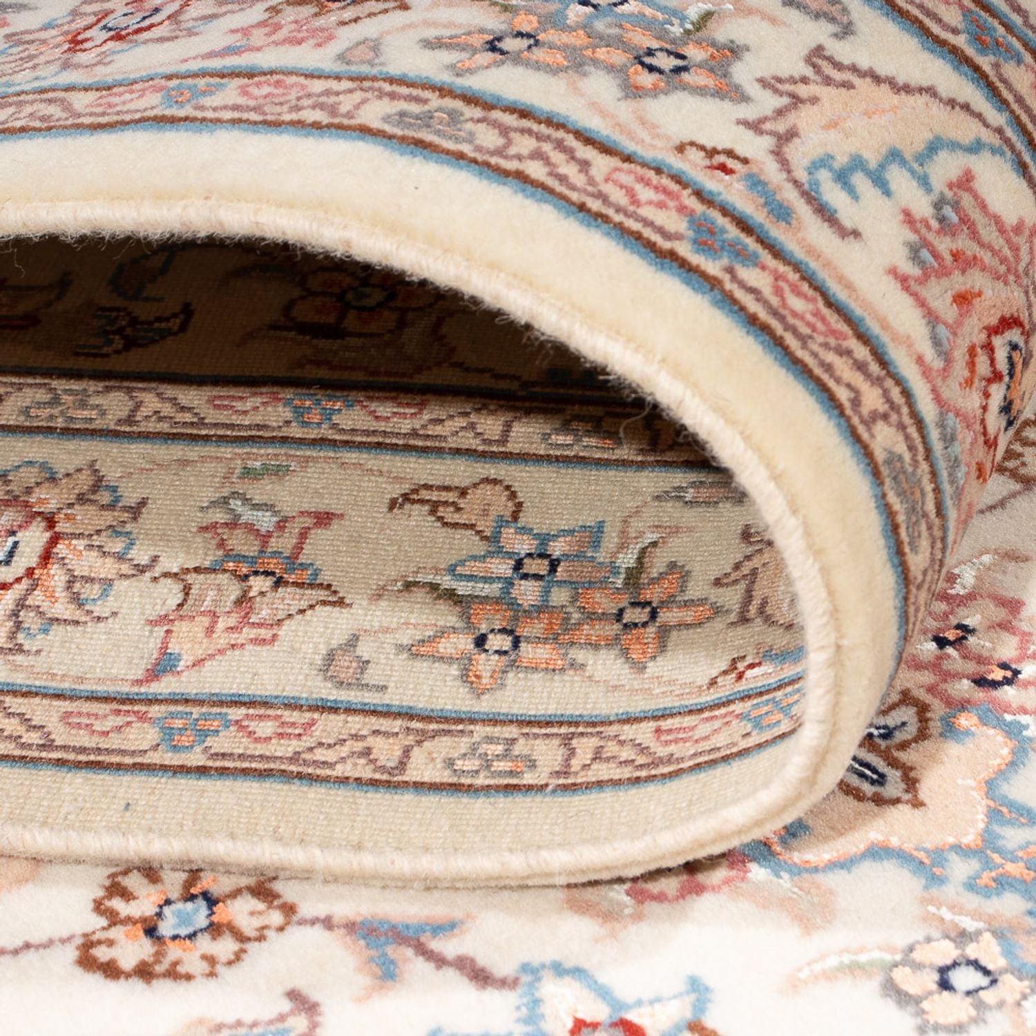 Tappeto corsia Tappeto Persero - Tabriz - Reale - 298 x 87 cm - crema