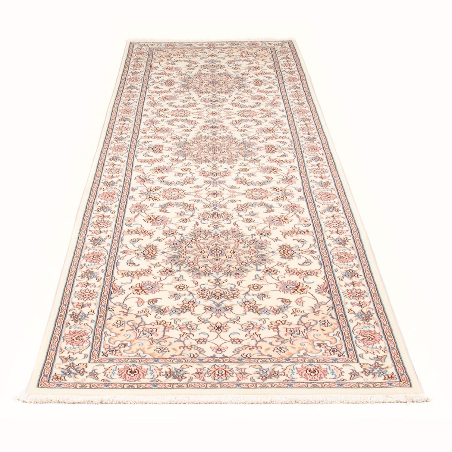 Tappeto corsia Tappeto Persero - Tabriz - Reale - 298 x 87 cm - crema