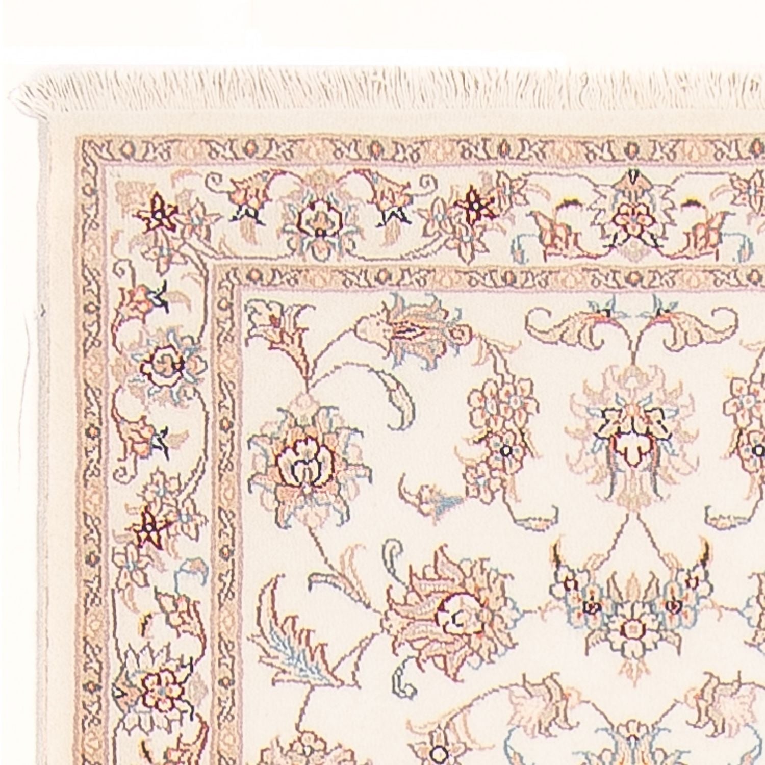 Tappeto corsia Tappeto Persero - Tabriz - Reale - 292 x 82 cm - crema