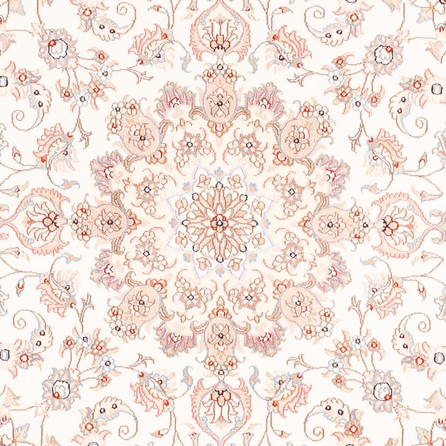 Tappeto Persero - Tabriz rotondo  - 157 x 151 cm - crema