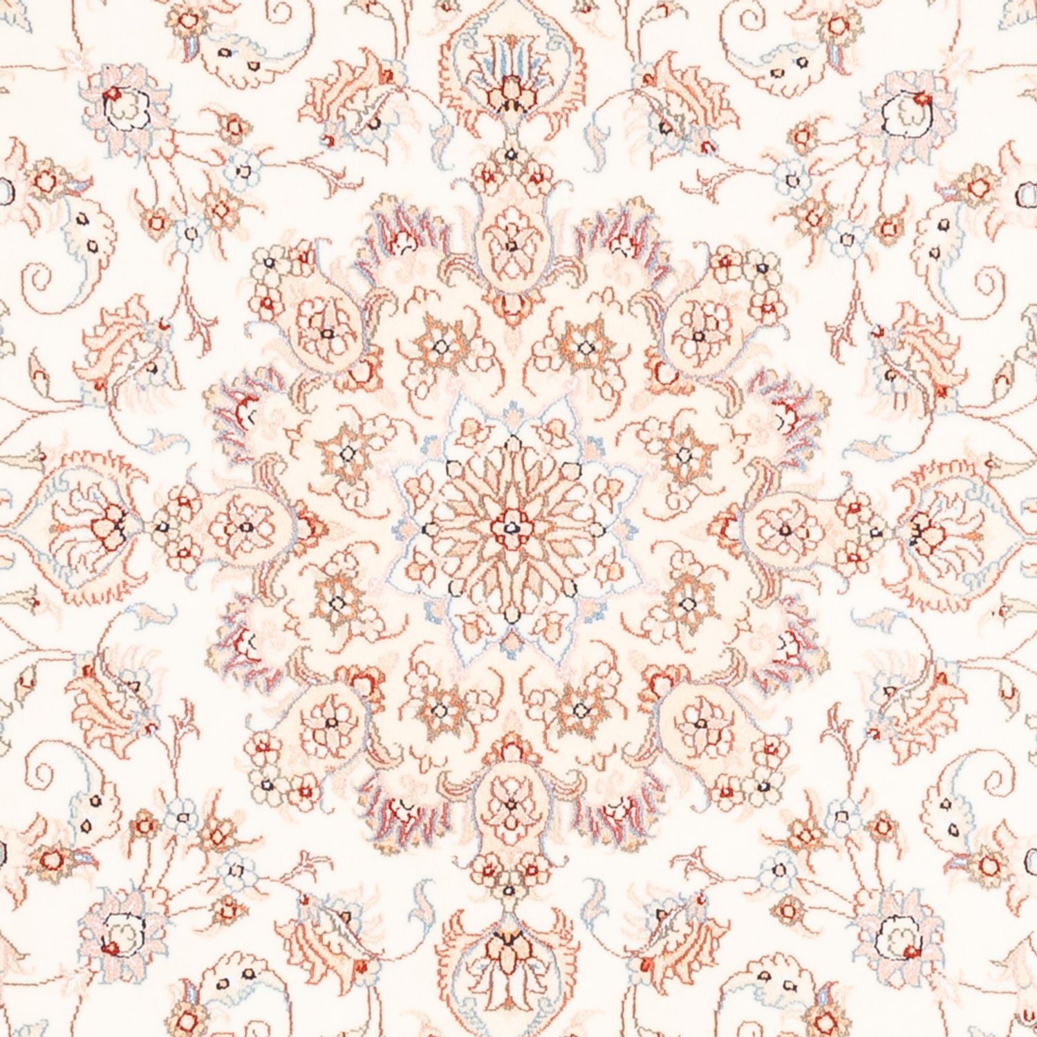 Tappeto Persero - Tabriz rotondo  - 154 x 147 cm - crema