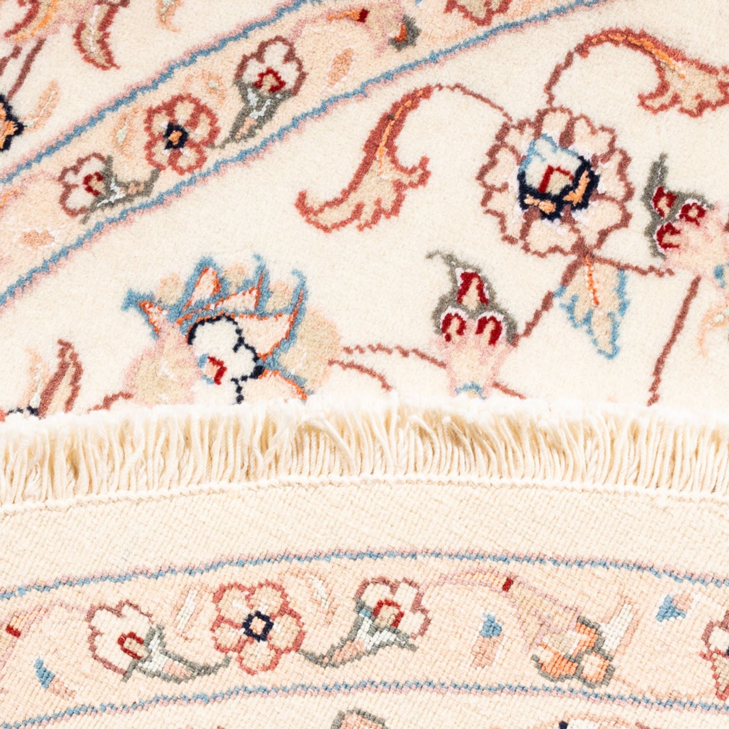 Tappeto Persero - Tabriz rotondo  - 154 x 147 cm - crema
