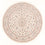 Tappeto Persero - Tabriz - Reale rotondo  - 197 x 194 cm - crema