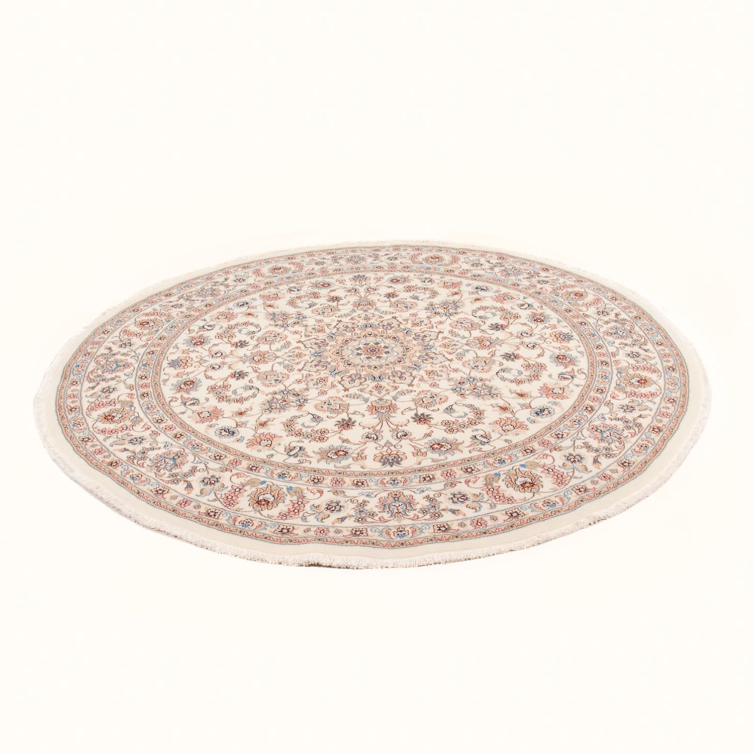 Tappeto Persero - Tabriz - Reale rotondo  - 197 x 194 cm - crema