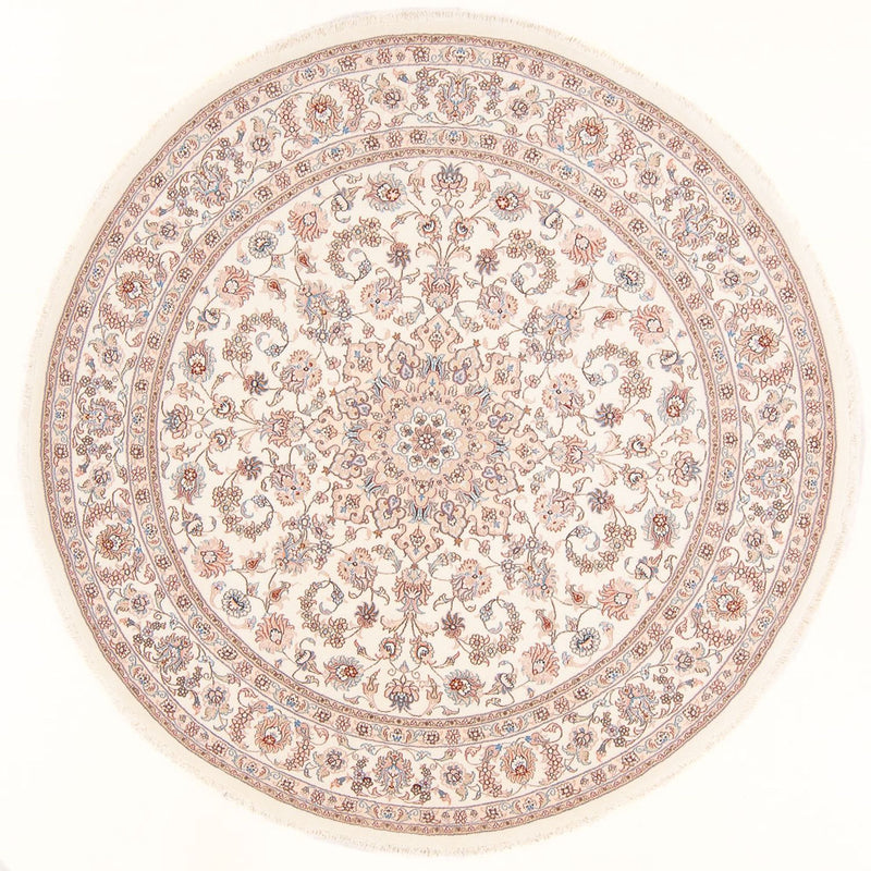 Tappeto Persero - Tabriz - Reale rotondo  - 202 x 196 cm - crema