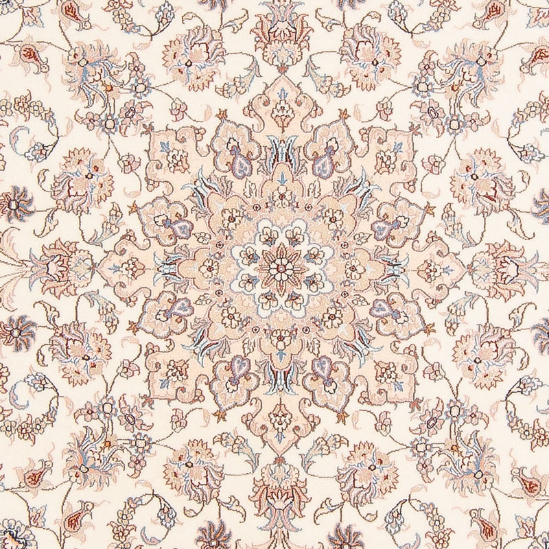 Tappeto Persero - Tabriz - Reale rotondo  - 202 x 196 cm - crema