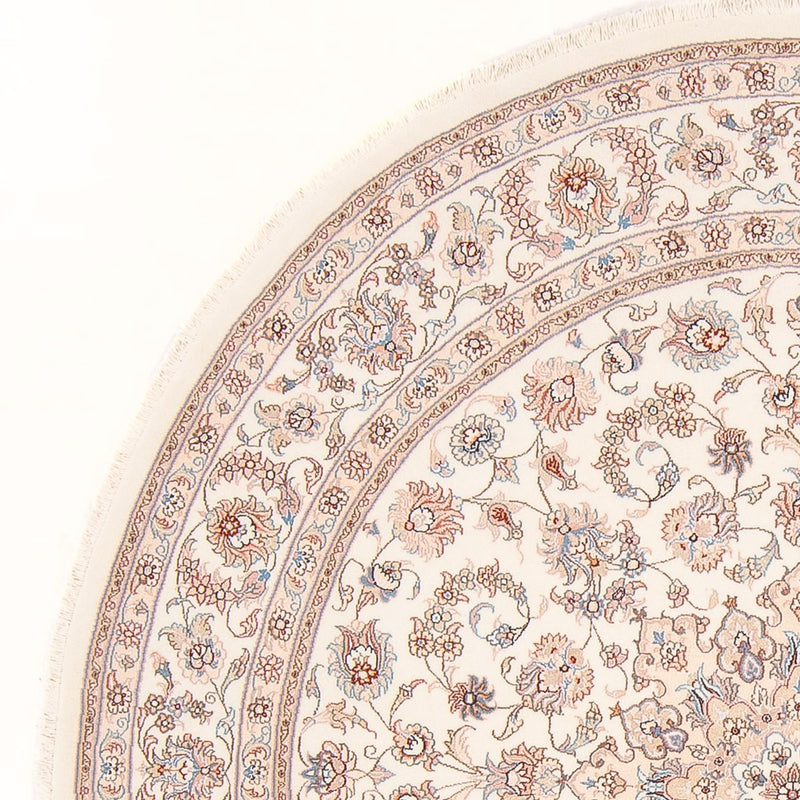 Tappeto Persero - Tabriz - Reale rotondo  - 202 x 196 cm - crema