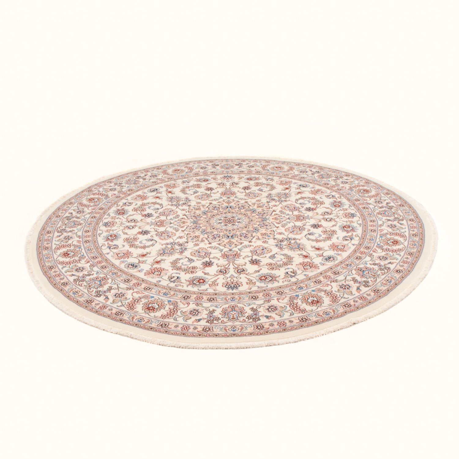 Tappeto Persero - Tabriz - Reale rotondo  - 202 x 196 cm - crema