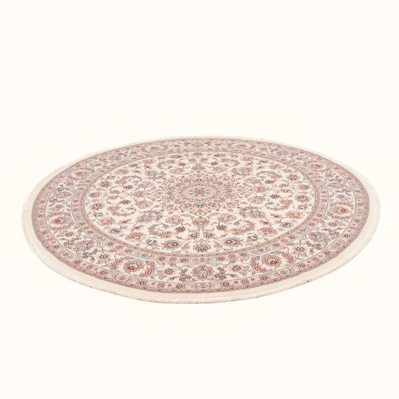 Tappeto Persero - Tabriz - Reale rotondo  - 202 x 196 cm - crema