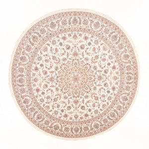 Tappeto Persero - Tabriz - Reale rotondo  - 250 x 250 cm - crema