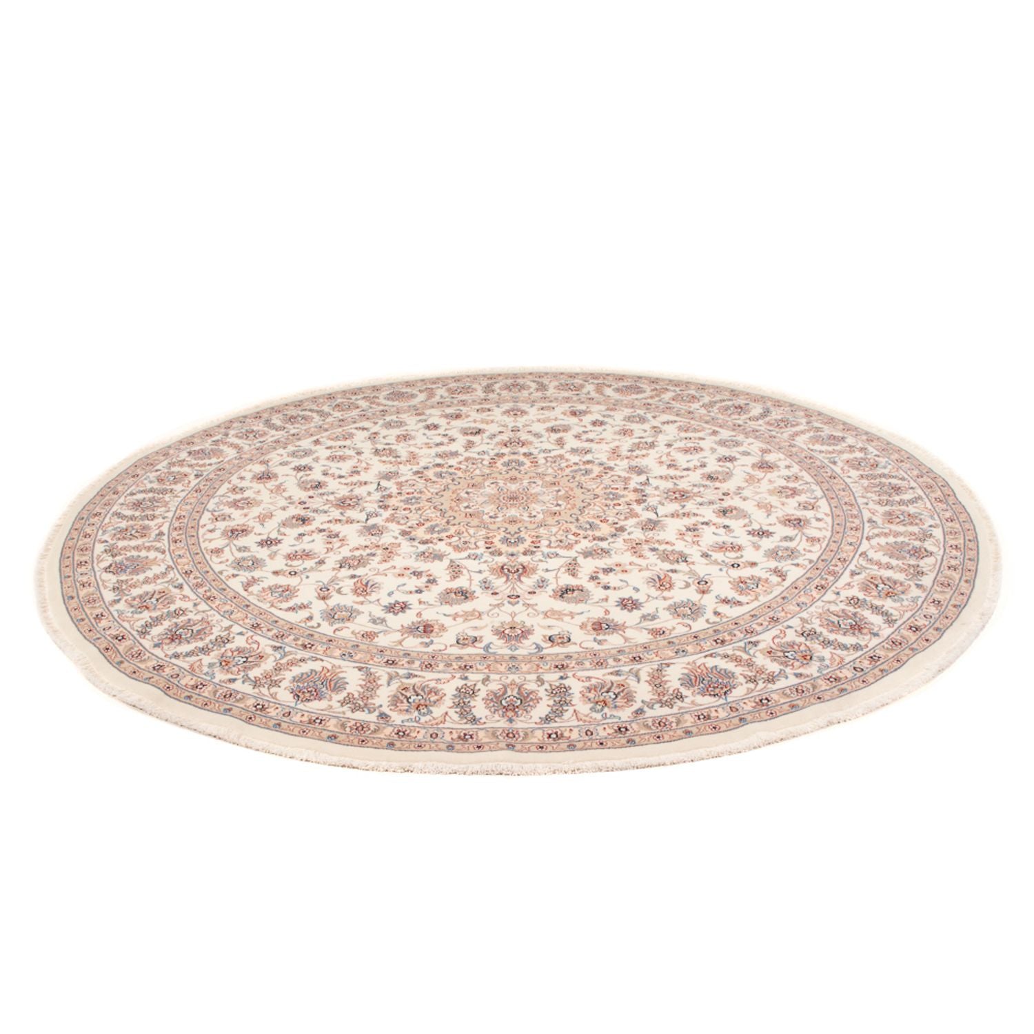 Tappeto Persero - Tabriz - Reale rotondo  - 250 x 250 cm - crema