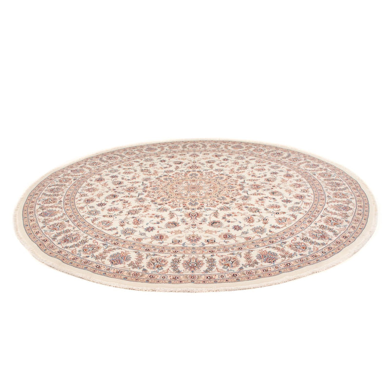 Tappeto Persero - Tabriz - Reale rotondo  - 250 x 250 cm - crema