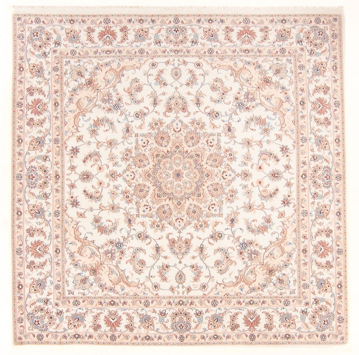 Tappeto Persero - Tabriz - Reale quadrato  - 205 x 200 cm - crema