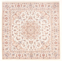 Tappeto Persero - Tabriz - Reale quadrato  - 205 x 200 cm - crema