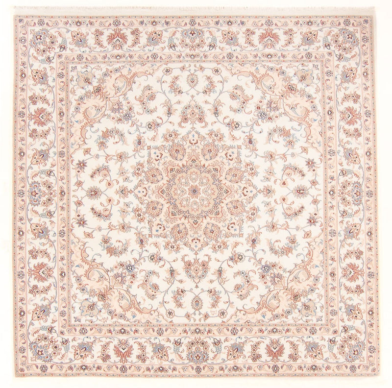 Tappeto Persero - Tabriz - Reale quadrato  - 205 x 200 cm - crema