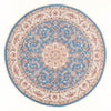 Tabriz - 50 Raj Tappeto 200x200cm - Tappeto persiano - Rotondo / Blu chiaro / 200 x 200 cm Rotondo