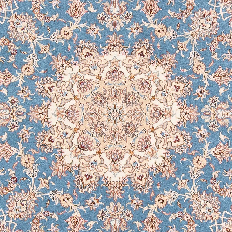 Tappeto Persero - Tabriz - Reale rotondo  - 200 x 200 cm - blu chiaro