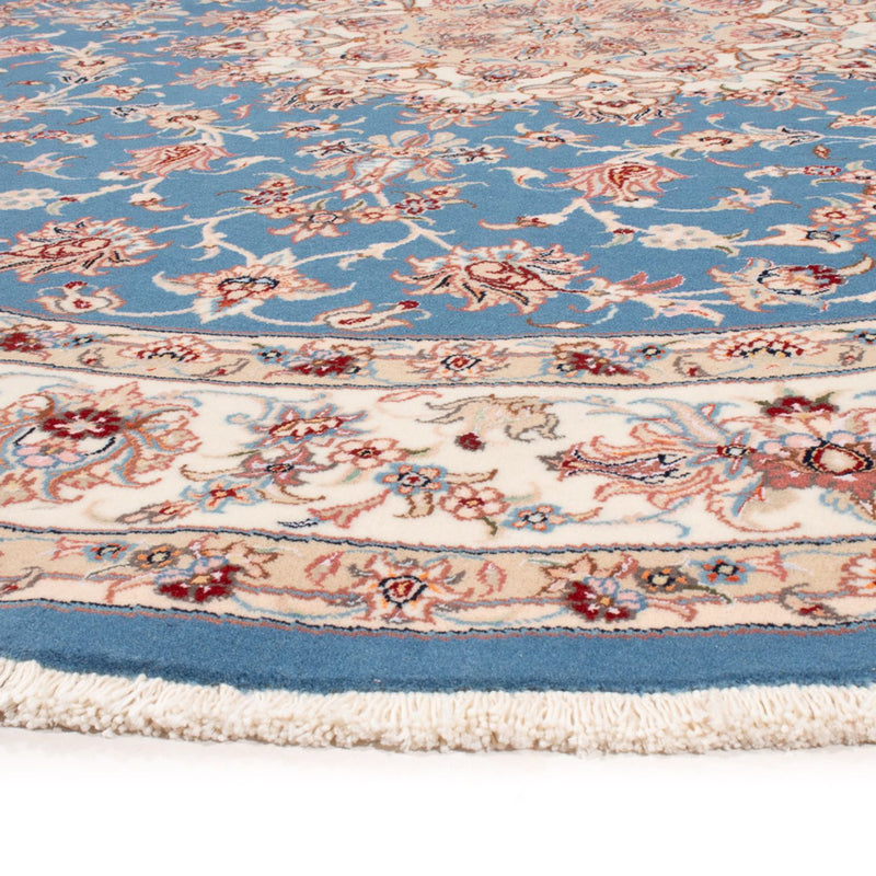 Tappeto Persero - Tabriz - Reale rotondo  - 200 x 200 cm - blu chiaro