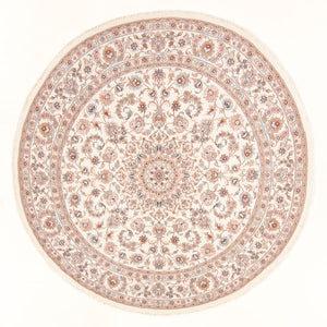 Tappeto Persero - Tabriz - Reale rotondo  - 200 x 200 cm - crema