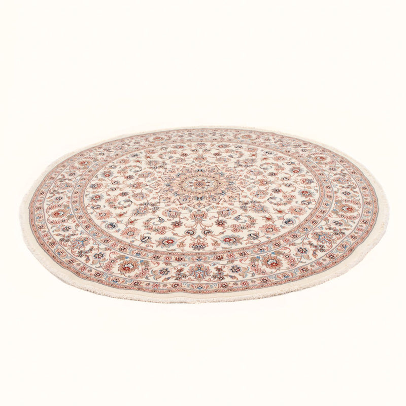Tappeto Persero - Tabriz - Reale rotondo  - 200 x 200 cm - crema