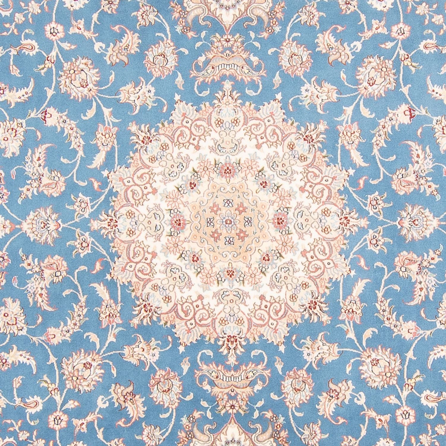 Tappeto Persero - Tabriz - Reale - 300 x 200 cm - blu chiaro