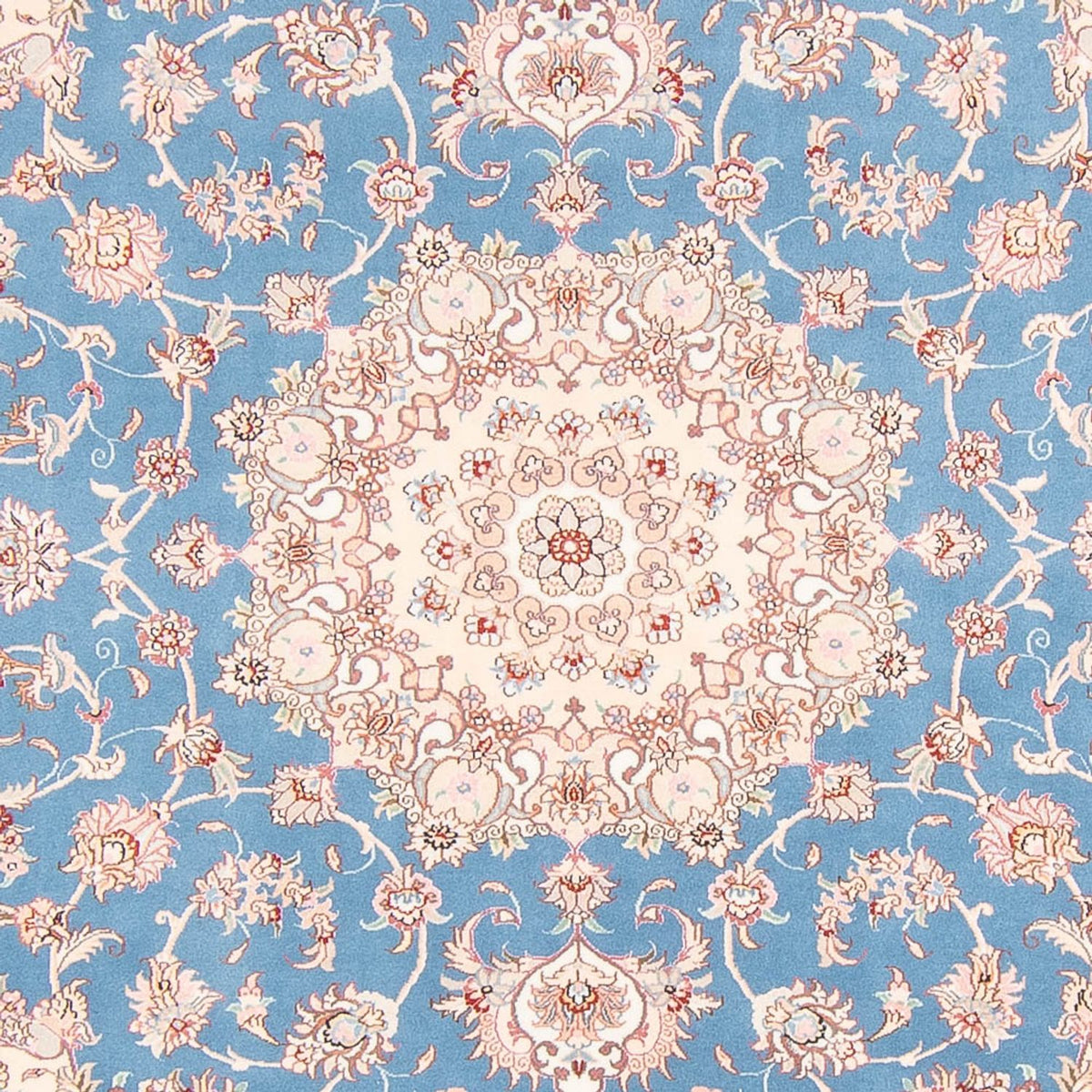 Tappeto Persero - Tabriz - Reale - 253 x 197 cm - blu chiaro