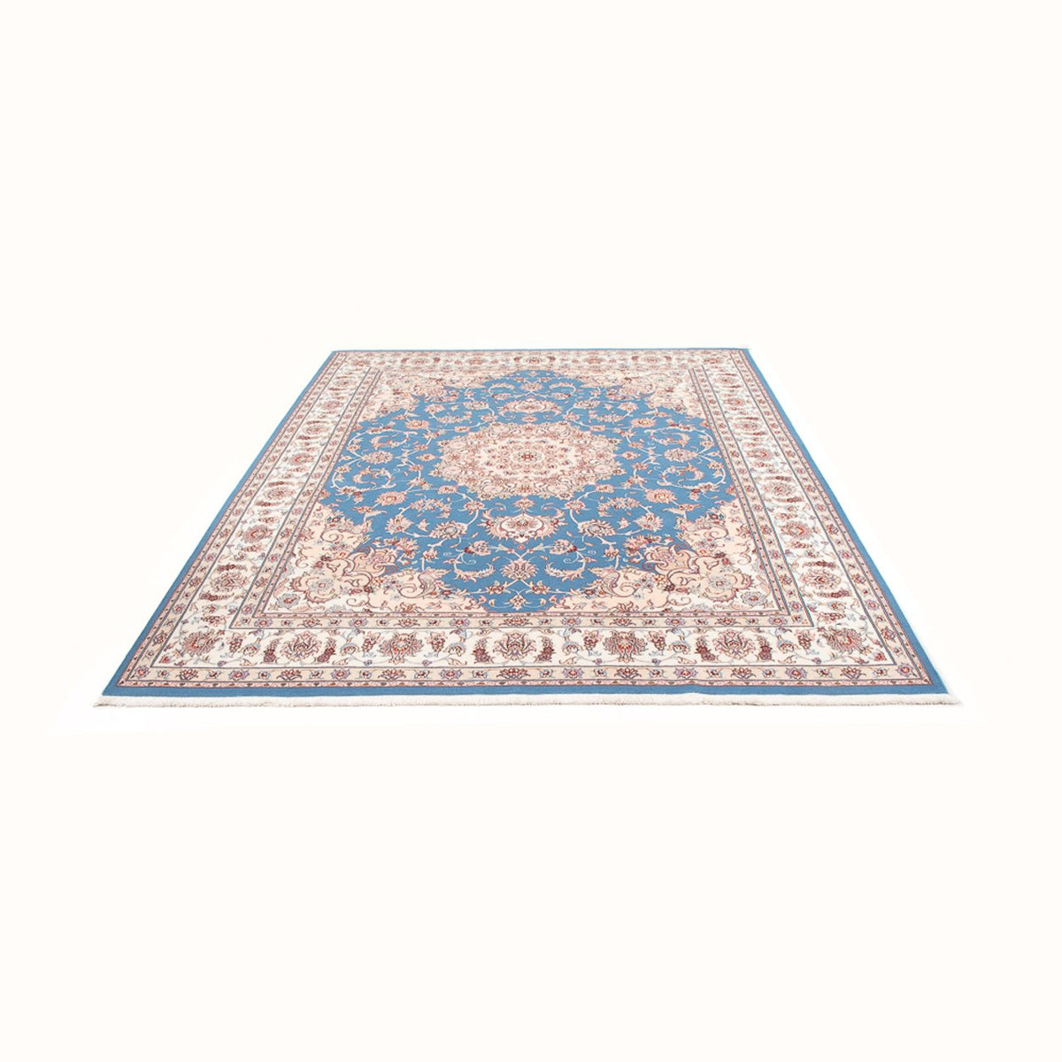 Tappeto Persero - Tabriz - Reale - 253 x 197 cm - blu chiaro