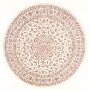 Tappeto Persero - Tabriz - Reale rotondo  - 248 x 248 cm - crema