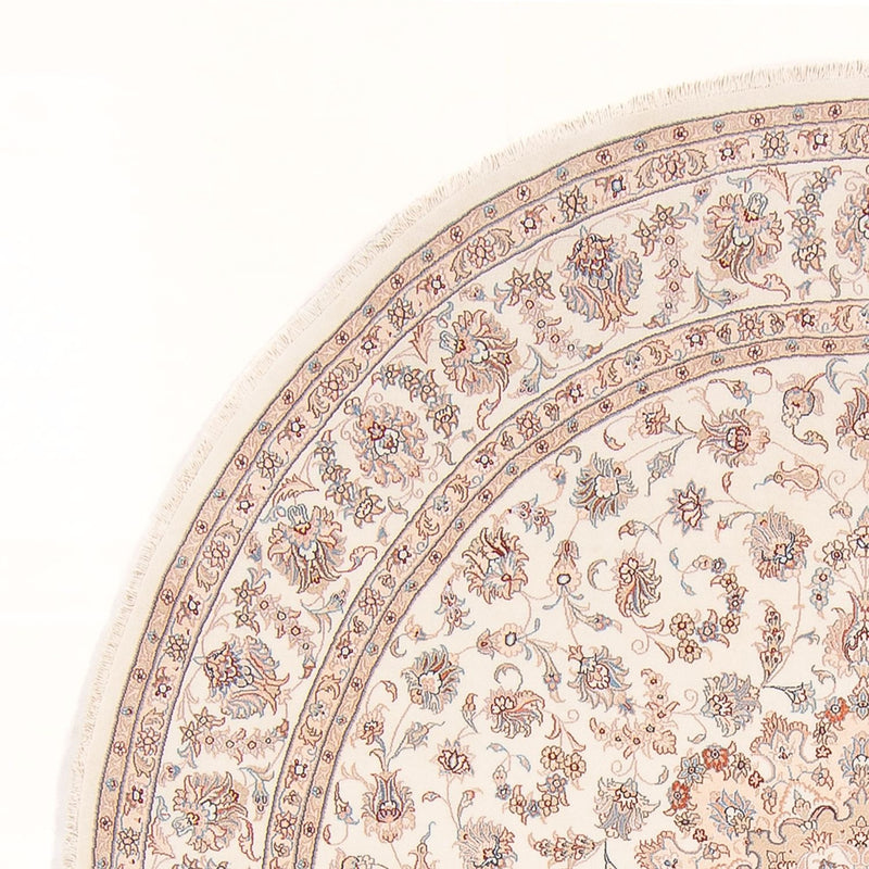 Tappeto Persero - Tabriz - Reale rotondo  - 248 x 248 cm - crema