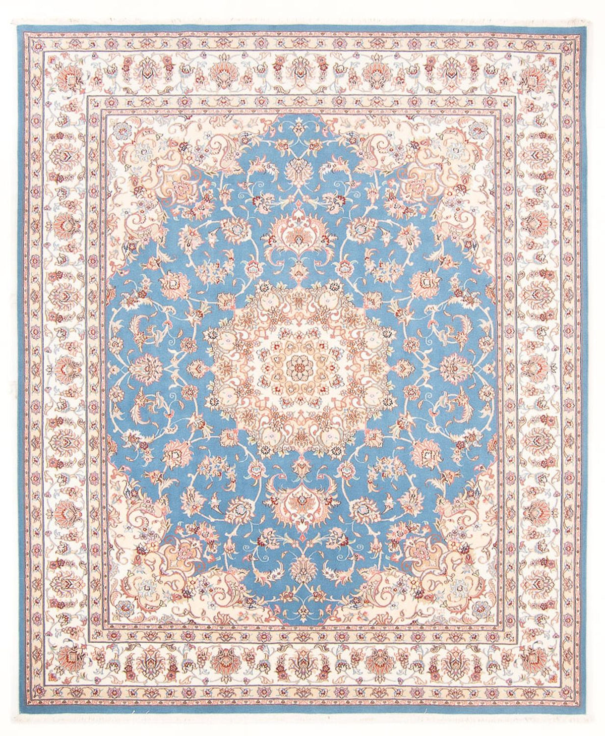 Tappeto Persero - Tabriz - Reale - 251 x 200 cm - blu chiaro