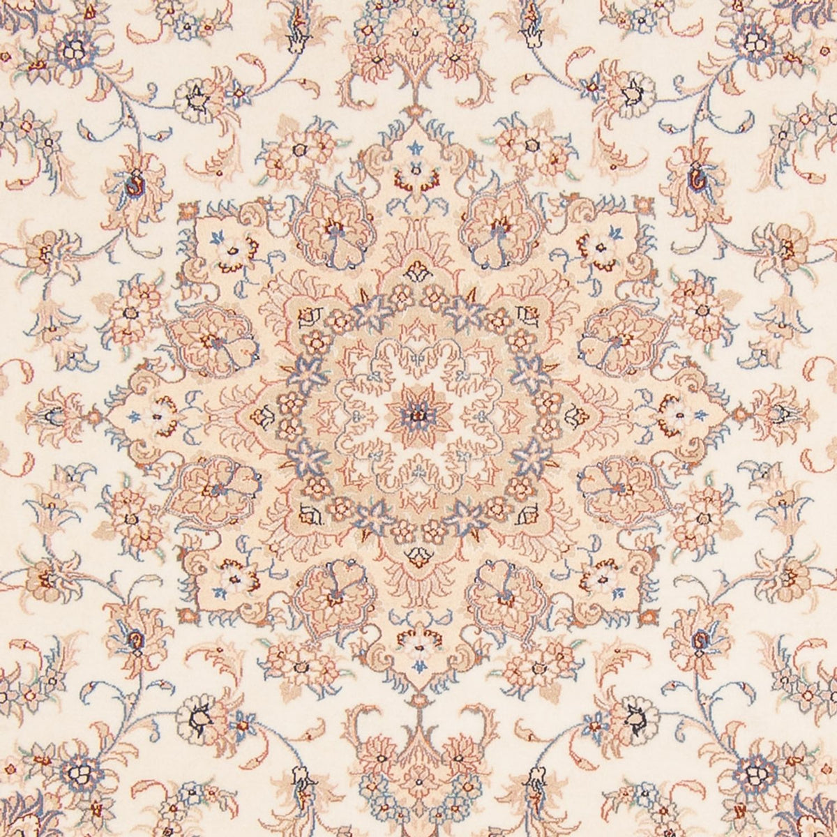 Tappeto Persero - Tabriz - Reale quadrato  - 211 x 198 cm - crema