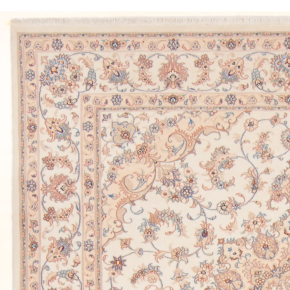 Tappeto Persero - Tabriz - Reale quadrato  - 211 x 198 cm - crema
