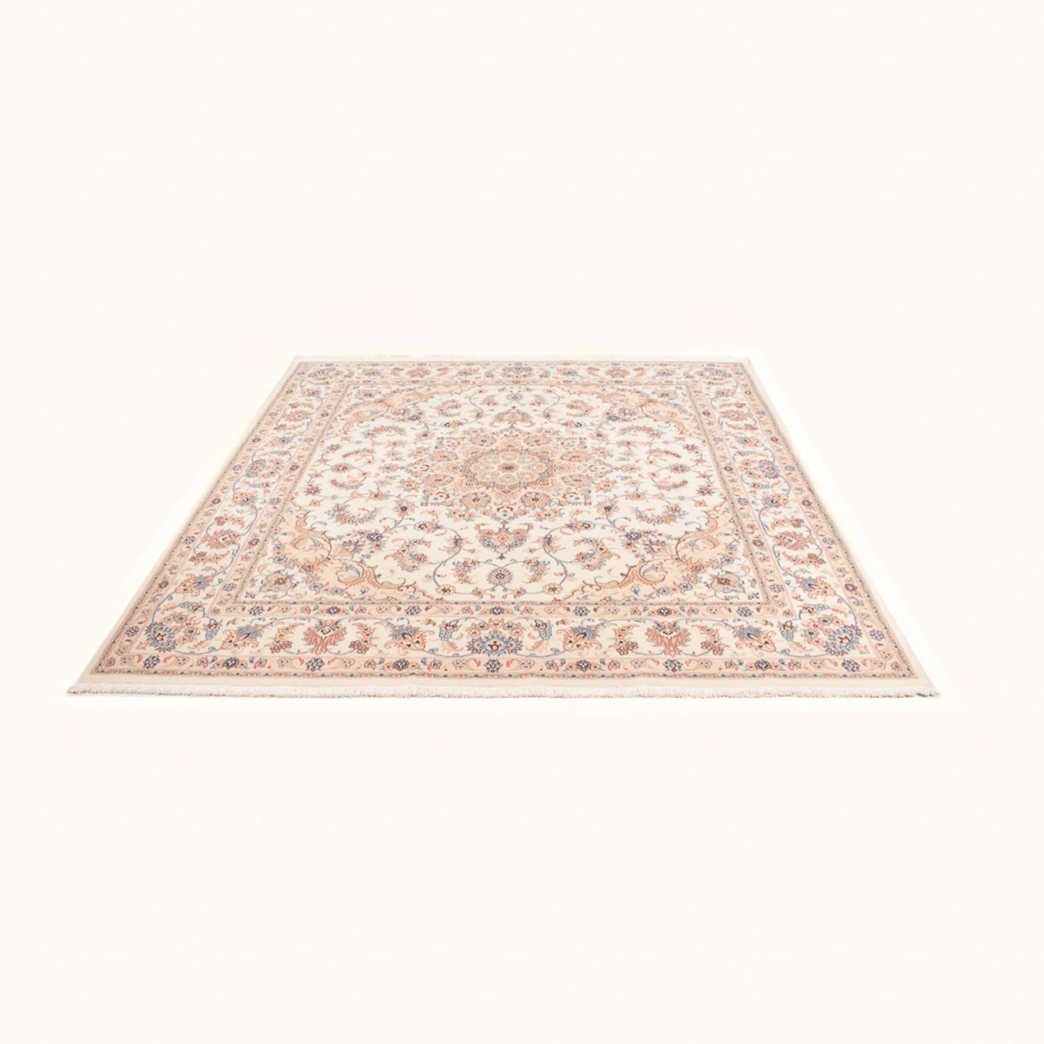 Tappeto Persero - Tabriz - Reale quadrato  - 211 x 198 cm - crema