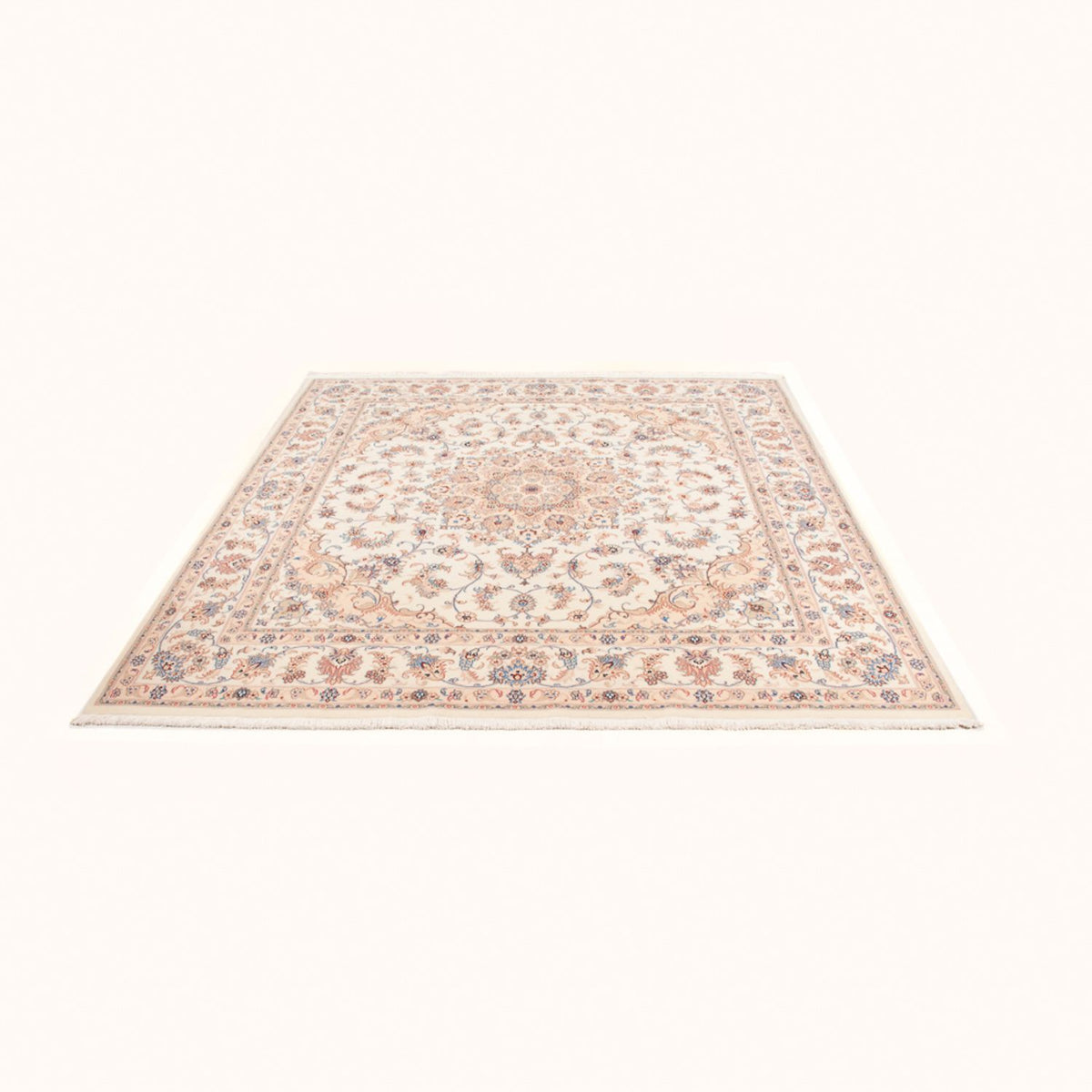 Tappeto Persero - Tabriz - Reale quadrato  - 211 x 198 cm - crema