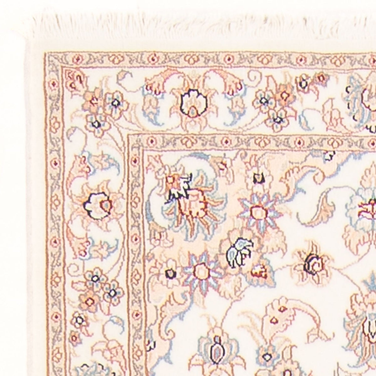 Tappeto corsia Tappeto Persero - Tabriz - Reale - 254 x 81 cm - crema