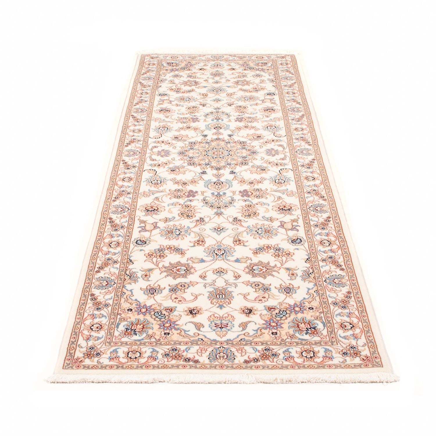Tappeto corsia Tappeto Persero - Tabriz - Reale - 254 x 81 cm - crema