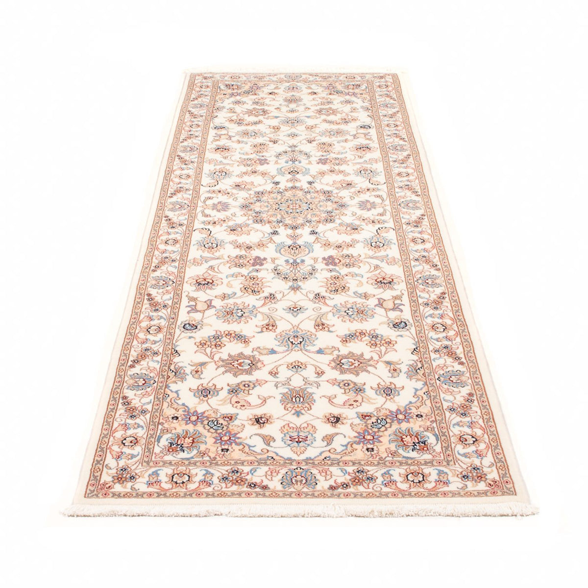 Tappeto corsia Tappeto Persero - Tabriz - Reale - 254 x 81 cm - crema
