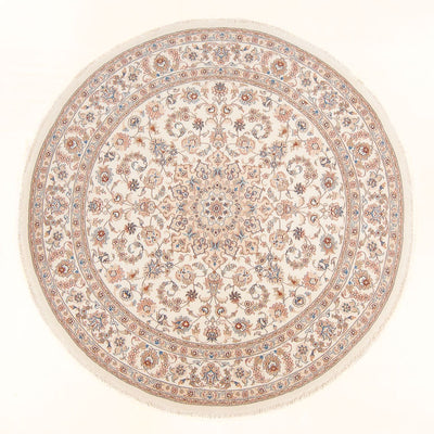 Tappeto Persero - Tabriz - Reale rotondo  - 199 x 197 cm - crema