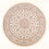 Tappeto Persero - Tabriz - Reale rotondo  - 199 x 197 cm - crema