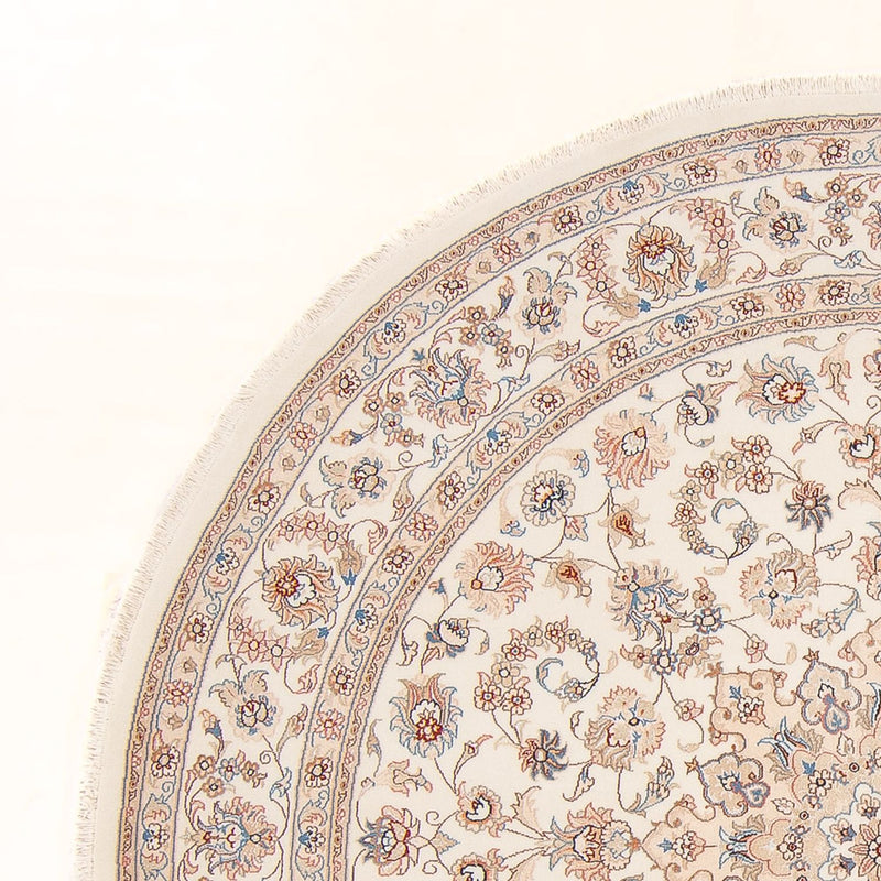 Tappeto Persero - Tabriz - Reale rotondo  - 199 x 197 cm - crema