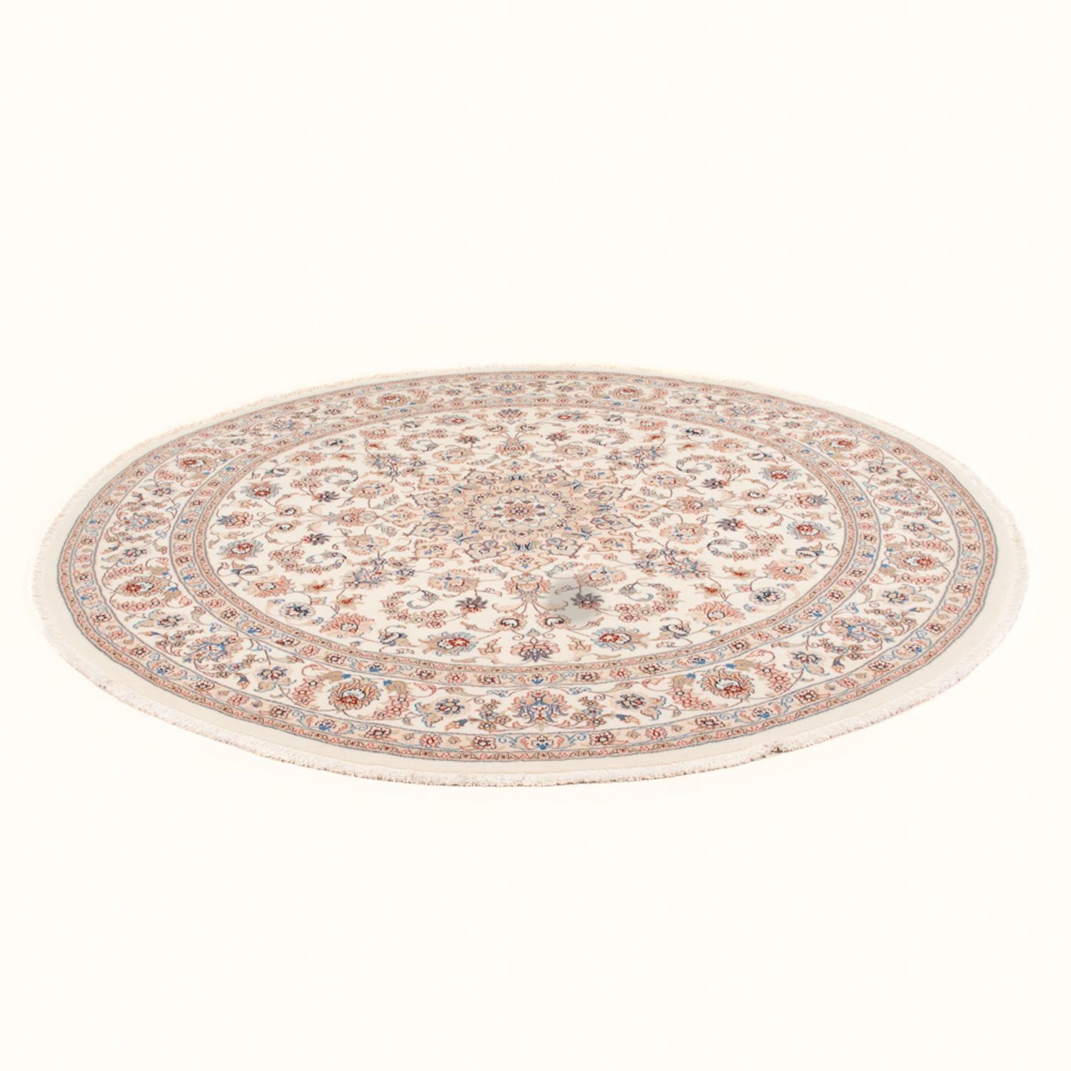 Tappeto Persero - Tabriz - Reale rotondo  - 199 x 197 cm - crema