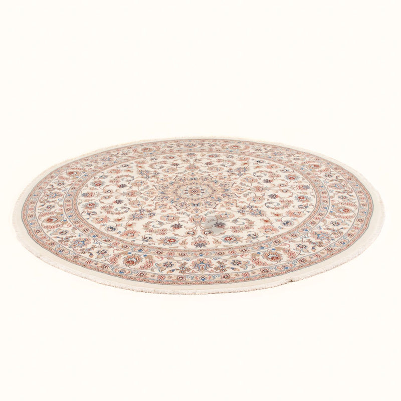 Tappeto Persero - Tabriz - Reale rotondo  - 199 x 197 cm - crema